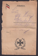 Militaria Brief Ab Soldatenheim Frankfurt N. Wiesbaden Hessen Feldpostbrief - Cartas & Documentos