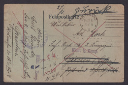 Ansichtskarte Graudenz Pommern Grudziadz Polen Feldpostkarte Rücksendung An - Storia Postale