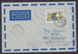 Flugpost Brief Air Mail Sowjetunion Nach Schwerin Mecklenburg 10.5.1962 - Lettres & Documents