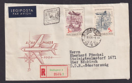 Flugpost R Brief Air Mail Ungarn Erstflug Budapest Steinigtwolmsdorf Sachsen DDR - Covers & Documents