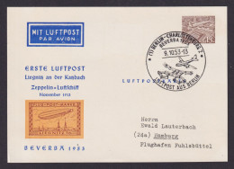 Flugpost Brief Air Mail Berlin Privatganzsache Bauten 1. Luftpost Liegnitz - Briefe U. Dokumente