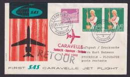 Flugpost Brief Air Mail Erstflug SAS Caravelle Frankfurt Kopenhagen Stockholm - Covers & Documents