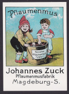 Künstler Ansichtskarte Reklame Werbung Johannes Zuck Pflaumenmusfabrik - Advertising