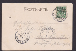 Perfin Lochung L.O. Gute Künstler Ansichtskarte Wagner Festspiele Babenhausen - Lettres & Documents