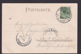 Perfin Lochung L.O. Gute Künstler Ansichtskarte Wagner Festspiele Babenhausen - Storia Postale