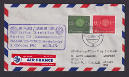 Flugpost Brief Air Mail Air France Boeing 707 Intercontinental Hamburg Tokio - Storia Postale