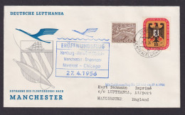 Flugpost Brief Air Mail Berlin Bauten + Adler Brustschild Hamburg Frankfurt - Cartas & Documentos