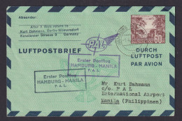 Flugpost Brief Air Mail Berlin Ganzsache Schöne Destination 1. Postflug Hamburg - Lettres & Documents