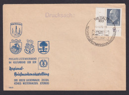 Briefmarken DDR Drucksachen Brief EF 5 Pfg. Pieck Bogenecke Eckrand WZ 4 X Gepr. - Brieven En Documenten