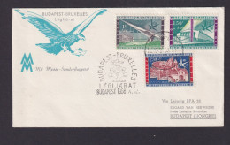Flugpost Brief Air Mail Toller Umschlag Vögel Adler Budapest Ungarn Brüssel - Other & Unclassified