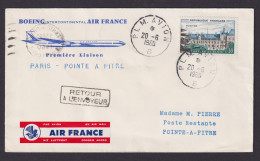 Flugpost Brief Air Mail Air France Boeing Erstflug Pointe A Pitre Guadeloupe - Briefe U. Dokumente