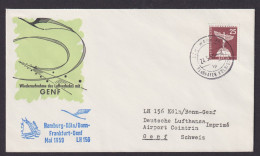 Flugpost Brief Air Mail Berlin EF Stadtbilder Lufthansa Hamburg Köln Frankfurt - Storia Postale