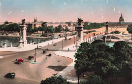 FRANCE - Paris - Vue Sur Le Pont Alexandre III - Colorisé - Carte Postale Ancienne - Otros Monumentos