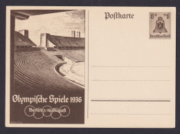 Deutsches Reich Ganzsache Olympia Sport Berlin 1936 Luxus - Briefe U. Dokumente