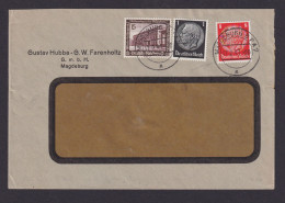 Perfin Lochung Deutsches Reich Brief MIF Hindenburg Nothilfe Mit+ohne Perfin GWF - Storia Postale