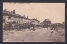 Ansichtskarte Feldpost Allamont Frankreich Strassenleben N. Lohmar B. Siegburg - Sonstige & Ohne Zuordnung