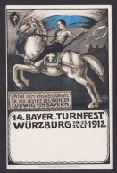 Ansichtskarte Franz Scheiner Bayerische Turnfest Würzburg Immer Gesuchte Karte - Storia Postale