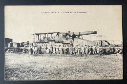 Cpa Camp De Mailly Militaire Armes Pièces De 32 CM Glissement   Ref D19 - Guerra 1914-18