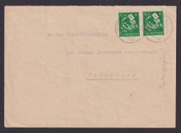 Briefmarken SBZ Thüringen Brief MEF 6 Pfg. Paar Ortsbrief Meiningen 15.11.1945 - Altri & Non Classificati