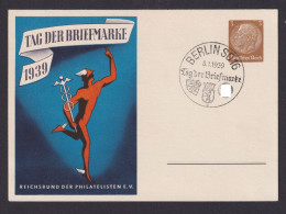 Deutsches Reich Privatganzsache Philatelie SST Berlin Tag Der Briefmarke 3 Pfg. - Covers & Documents