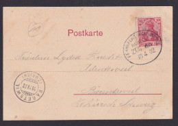 Briefmarken Bahnpost Deutsches Reich Frankfurt Basel Bäretswil Zürich Karlsruhe - Altri & Non Classificati