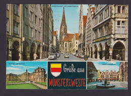 Ansichtskarte Münster Westfalen Prinzipal Markt Lambertus Bunnen Universität - Sonstige & Ohne Zuordnung