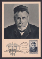 Briefmarken Frankreich 1019 Emil Roux Bakteriologe Medizin Maximumkarte - Cartas & Documentos