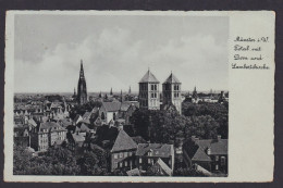 Ansichtskarte Münster Westfalen Totalansicht M. Dom Lambertikirche N. Rübenach - Altri & Non Classificati