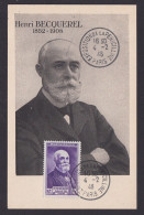 Briefmarken Frankreich 745 Physiker Nobelpreis Medizin Maximumkarte MK - Briefe U. Dokumente