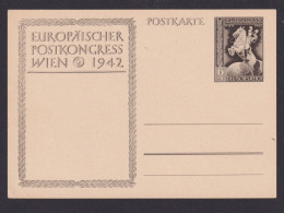 Deutsches Reich Nothilfe Ganzsache Europäischer Postkongress Wien Österreich - Lettres & Documents