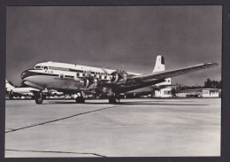 Flugpost Airmail Ansichtskarte KLM Flugzeug Douglas DC 6B Niederlande - Luchtschepen