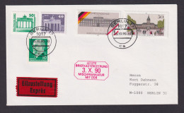 DDR Bund Deutsche Einheit Attraktiver Brief Letzte Briefkastenleerung 3.10.1990 - Cartas & Documentos
