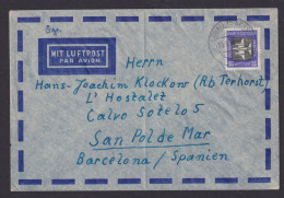 Briefmarken Flugpost Air Mail DDR Aerogramm Löbau Sachsen Barcelona Spanien - Storia Postale