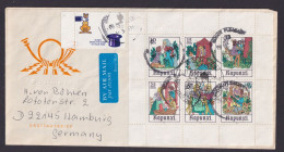 Briefmarken DDR Zusammendruck Brief Kleinbogen 2382-2387 Märchen FDC Und Dann - Cartas & Documentos