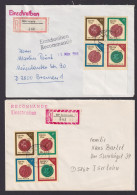 DDR Brief 3156-3159 Lot Sammlung Auch Leerfeld Viererblock Historische Siegel - Briefe U. Dokumente