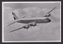Flugpost Ansichtskarte KLM DouglasDC 6A Liftmaster Flugzeug - Luchtschepen