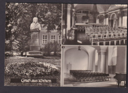 Ansichtskarte Köthen Sachsen Anhalt Bach Denkmal Schloß Spiegelsaal Bachsaal - Other & Unclassified