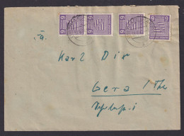 Briefmarken SBZ Brief MEF 6 Pfg. Provinz Sachsen Thale Harz N Gera 19.8.1946 - Autres & Non Classés