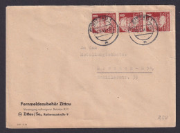 Briefmarken SBZ Brief MEF 3 Pfg. Persönlichkeiten Marx Zittau Dresden 30.3.1949 - Andere & Zonder Classificatie