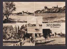 Ansichtskarte Seeburg Kreis Eisleben Sachsen Anhalt Lutherstadt Fluß Boote N. - Sonstige & Ohne Zuordnung