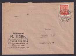 Briefmarken SBZ Brief EF 8 Pfg. West Sachsen SST Leipzig Messe 22.11.1946 - Sonstige & Ohne Zuordnung