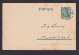 Deutsches Reich Crailsheim Baden Württemberg Ganzsache Nach Bei Waiblingen - Storia Postale