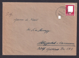 Besetzung Ukraine Brief EF Versetzter Aufdruck Feldpost Wuppertal Barmen - Occupation 1938-45