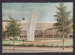 Flugpost Ansichtskarte Flughafen Berlin Tempelhof Luftbrückendenkmal Int Foto AK - Vliegtuigen