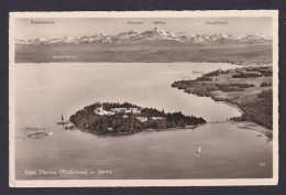 Ansichtskarte Insel Mainau Baden Württemberg Bodensee Luftbild Gebirge - Sonstige & Ohne Zuordnung