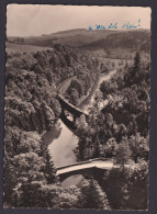 Ansichtskarte Zschopau Sachsen Fluss Brücke Zschopautal Ab Warmbach Wolkenstein - Sonstige & Ohne Zuordnung