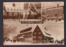 Ansichtskarte Altenberg Sachsen Erzgebirge Winter Schnee Stadtcafe - Otros & Sin Clasificación