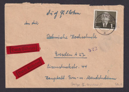 Briefmarken DDR Eilboten Brief Pieck III 1 DM 342 Berlin Köpenick Nach Dresden - Cartas & Documentos