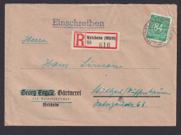 Briefmarken All. Besetzung Gemeinschaft R Brief EF 84 Pfg. Welzheim Württemberg - Altri & Non Classificati