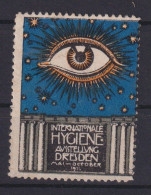 Dresden Jugendstil Art Nouveau Künstler Vignette Hygiene Ausstellung 1911 - Covers & Documents